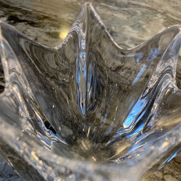 Orrefors Hand Blown Swedish Crystal Tulip Dish. - Picture 7 of 8